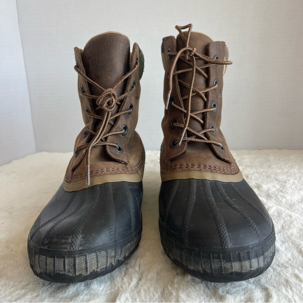J. Crew X Sorel Cheyanne Tobacco Men's Boots Size 10.5 - Picture 2 of 9